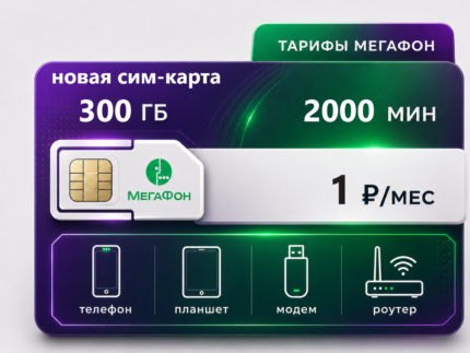 Тариф Мегафон "За рубль" (саморегистрация)