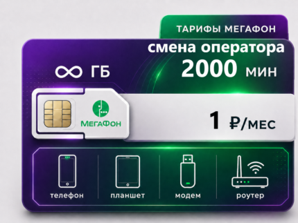 Тариф Мегафон "Портация за рубль 2000" (саморегистрация)