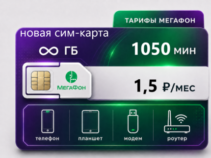 SIM-карта Мегафон "Рубль" (саморегистрация)