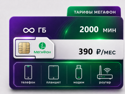 Тариф Мегафон "Персональный" (саморегистрация)