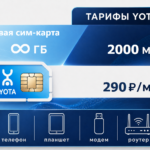 SIM-карта Йота "Безлимит 290" (саморегистрация)